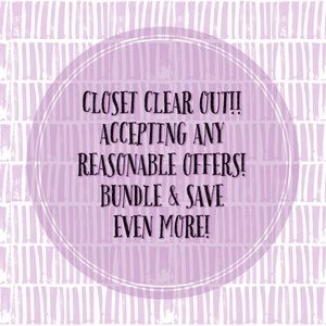 CLOSET CLEAR OUT!! Make me an offer!